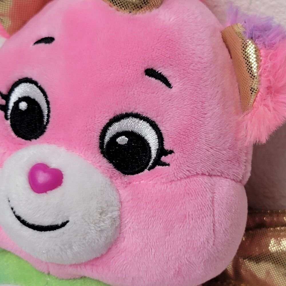 Care Bear Cheer Bear Plush Bean Stuffed Alicorn Doll 11" Special Edition Animal - Picture 2 of 6